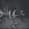 Dancers in rehearsal for the stage production West Side Story
