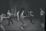 Dancers in rehearsal for the stage production West Side Story