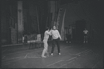 Choreographer Peter Gennaro and ensemble in rehearsal for the stage production West Side Story