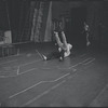 Choreographer Peter Gennaro and ensemble in rehearsal for the stage production West Side Story