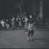 Chita Rivera and cast in rehearsal for the stage production West Side Story