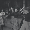 Chita Rivera and cast in rehearsal for the stage production West Side Story