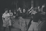 Chita Rivera and cast in rehearsal for the stage production West Side Story