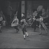 Chita Rivera and cast in rehearsal for the stage production West Side Story