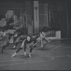 Chita Rivera and cast in rehearsal for the stage production West Side Story