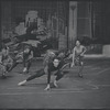 Chita Rivera and cast in rehearsal for the stage production West Side Story