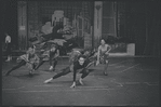 Chita Rivera and cast in rehearsal for the stage production West Side Story