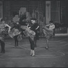 Chita Rivera and cast in rehearsal for the stage production West Side Story