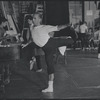 Jerome Robbins in rehearsal for the stage production West Side Story