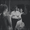 Leonard Bernstein and cast during the rehearsal for the stage production West Side Story