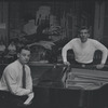 Stephen Sondheim and Leonard Bernstein in rehearsal for the stage production West Side Story