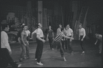 Ken Leroy, Michael Callan and ensemble in the stage production West Side Story