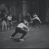 Ken Leroy, Michael Callan and ensemble in the stage production West Side Story