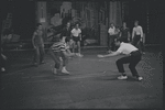 Ken Leroy, Michael Callan and ensemble in the stage production West Side Story