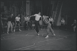 Ken Leroy, Michael Callan and ensemble in the stage production West Side Story