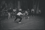 Ken Leroy, Michael Callan and ensemble in the stage production West Side Story