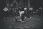 Ken Leroy, Michael Callan and ensemble in the stage production West Side Story
