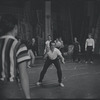 Ken Leroy, Michael Callan and ensemble in the stage production West Side Story