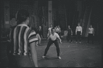 Ken Leroy, Michael Callan and ensemble in the stage production West Side Story