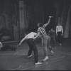Ken Leroy, Michael Callan and ensemble in the stage production West Side Story