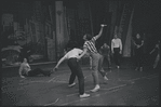 Ken Leroy, Michael Callan and ensemble in the stage production West Side Story