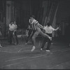 Ken Leroy, Michael Callan and ensemble in the stage production West Side Story