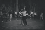 Ken Leroy, Michael Callan and ensemble in the stage production West Side Story