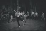 Ken Leroy, Michael Callan and ensemble in the stage production West Side Story