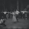 Jerome Robbins directs Carol Lawrence and Larry Kert in rehearsal for the stage production West Side Story