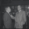 Robert E. Griffith and Roger L. Stevens at opening night party at Sardi's for the stage production West Side Story 