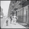 Larry Kert and Carol Lawrence on location (Manhattan) for West Side Story publicity shoot
