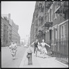 Larry Kert and Carol Lawrence on location (Manhattan) for West Side Story publicity shoot