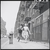 Larry Kert and Carol Lawrence on location (Manhattan) for West Side Story publicity shoot