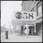 Larry Kert and Carol Lawrence on location (CBS Studio 58)  for West Side Story publicity shoot