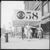 Larry Kert and Carol Lawrence on location (CBS Studio 58)  for West Side Story publicity shoot