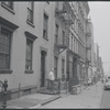 Carol Lawrence and Larry Kert on location (West 56th street between 9th and 10th ave) for West Side Story publicity shoot