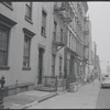 Carol Lawrence and Larry Kert on location (West 56th street between 9th and 10th ave) for West Side Story publicity shoot