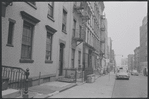 Carol Lawrence and Larry Kert on location (West 56th street between 9th and 10th ave) for West Side Story publicity shoot