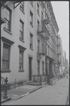 Carol Lawrence and Larry Kert on location (West 56th street between 9th and 10th ave) for West Side Story publicity shoot