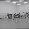 Actors in rehearsal for the stage production West Side Story