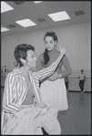 Barbara Luna and Victoria Mallory in rehearsal for the stage production West Side Story