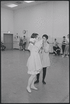 Barbara Luna and Victoria Mallory in rehearsal for the stage production West Side Story
