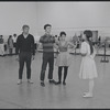 Actors in rehearsal for the stage production West Side Story