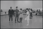 Actors in rehearsal for the stage production West Side Story