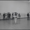 Actors in rehearsal for the stage production West Side Story