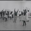 Actors in rehearsal for the stage production West Side Story