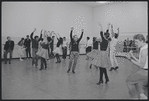 Actors in rehearsal for the stage production West Side Story