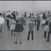 Actors in rehearsal for the stage production West Side Story
