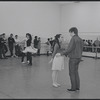 Victoria Mallory and Kurt Peterson in rehearsal for the stage production West Side Story