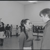 Victoria Mallory and Kurt Peterson in rehearsal for the stage production West Side Story